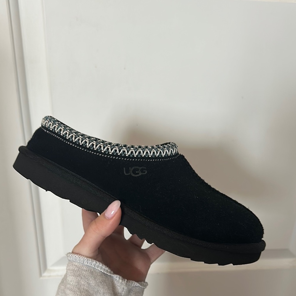 UGG Kids Black Slippers